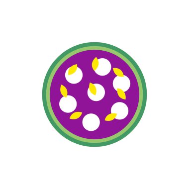 Basit düz stil beyaz peynirli pizza