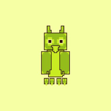 Piksel Kukumav vektör çizim