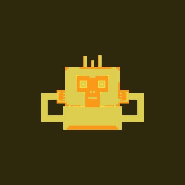 vektör piksel maymun vektör çizim