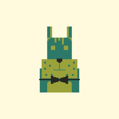 Vektör piksel sanat köpek