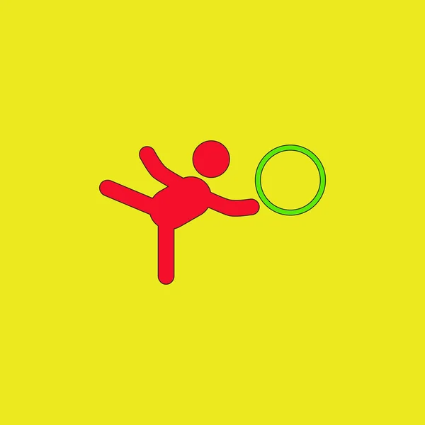 Rhythmische Sportgymnastik Designvektorillustration — Stockvektor