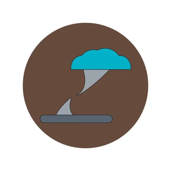 Ilustração Vetorial Design Plano Tornado — Vetor de Stock