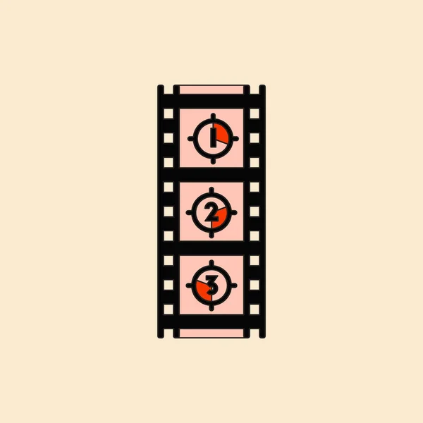 Illustration de cadre de film — Image vectorielle