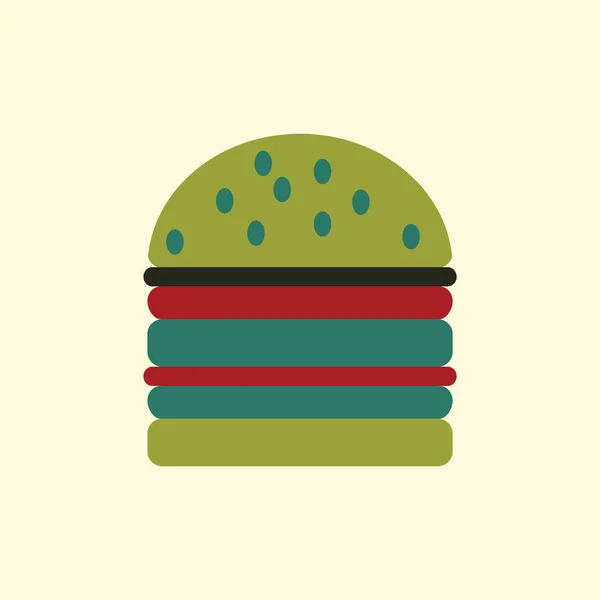 Semplice icona hamburger — Vettoriale Stock