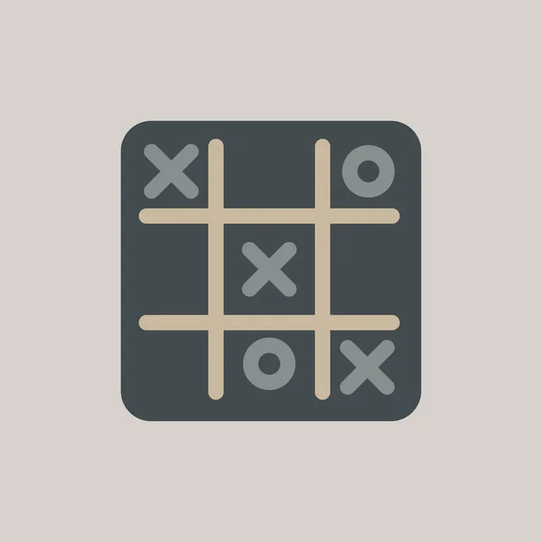 平面式 x o 游戏 — 图库矢量图片