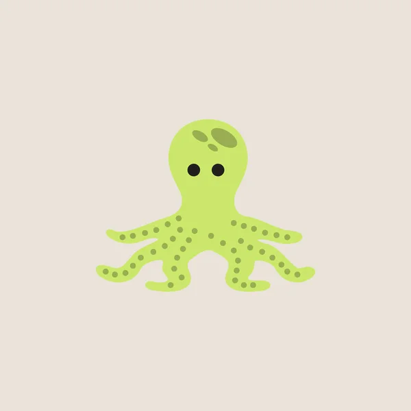 Octopus Vector Cartoon Illustration — Stock Vector