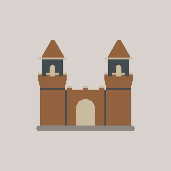 Ilustración Medieval Del Vector Del Castillo — Vector de stock