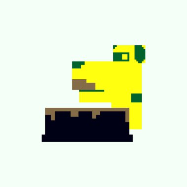 Vektör piksel sanat köpek