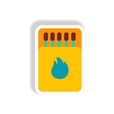 şık simge kağıt etiket tarzı kibrit kutusu ve maçlar