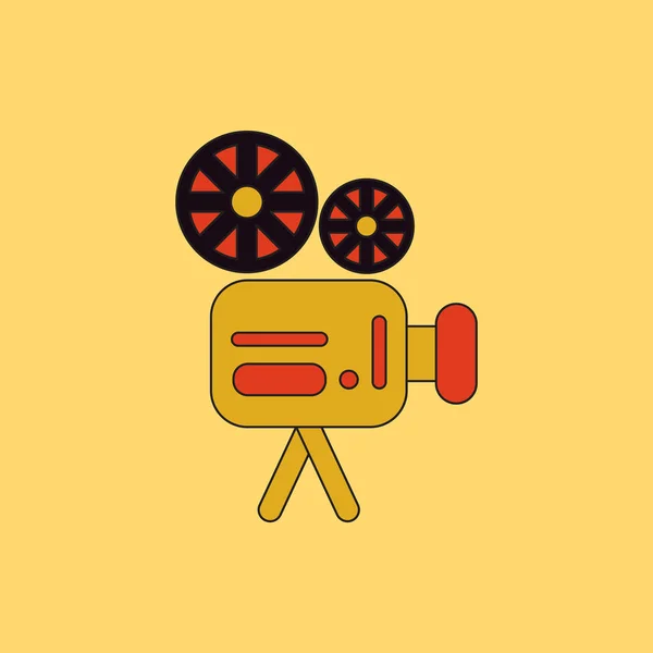 Vieille caméra vidéo de film — Image vectorielle