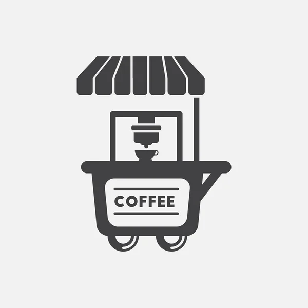 Chariot de café — Image vectorielle