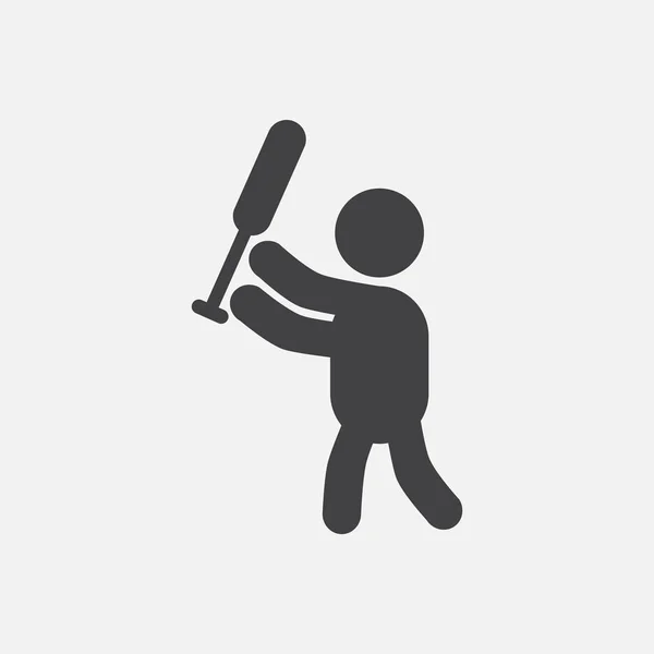 silhouette of baseball player on white background