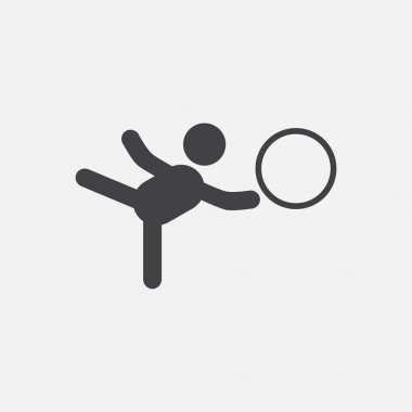 Ritmik Jimnastik. Tasarlamak vektör.