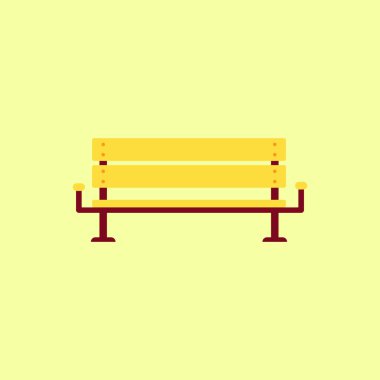 Düz tarzı ahşap Bank