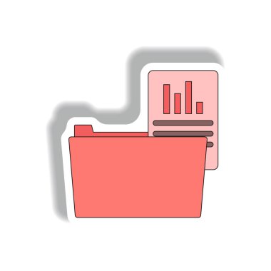 Hayatinizda dosya ve klasör kağıt etiket tarzı içinde
