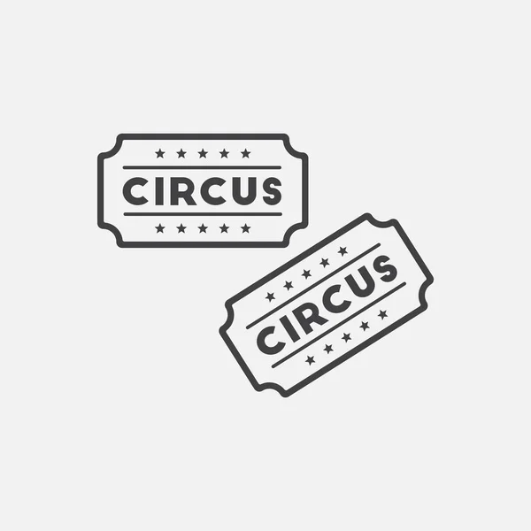 Circus Show Eintrittskarten Vorlage Bunter Vektorpass Cartoon Flachstil — Stockvektor