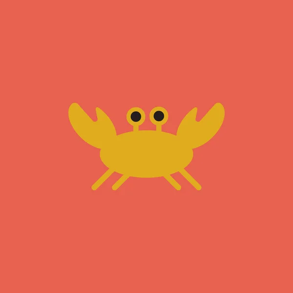 Crabe dans le style de dessin animé — Image vectorielle