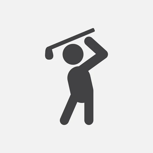 Golf Sport Vector Golfer Man — Stockvector