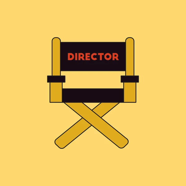 Productor de cine asiento — Vector de stock