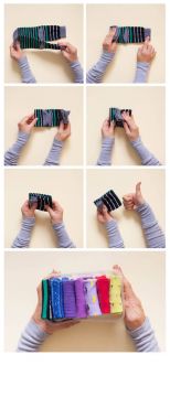 Giyim depolama. Dolabın içinde sipariş. Çorap katlanır. Master Clas