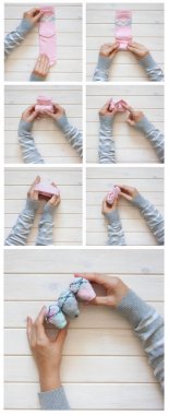 Giyim depolama. Dolabın içinde sipariş. Çorap katlanır. Master Clas