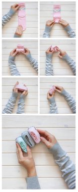 Giyim depolama. Dolabın içinde sipariş. Çorap katlanır. Master Clas