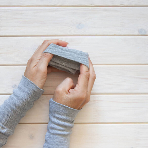 Clothes storage. Order in the closet. Folding socks. Master Clas