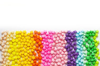 Origami yıldız arka plan.