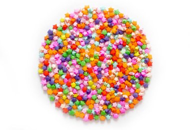 Origami yıldız arka plan. Festival dekor