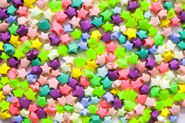 Origami yıldız arka plan. Festival dekor