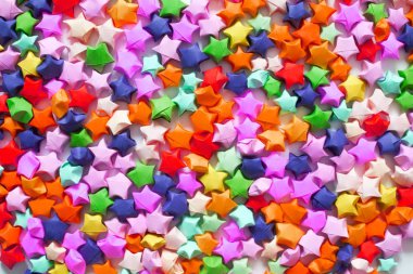 Origami yıldız arka plan. Festival dekor