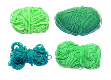 Renkli toplar iplik. Yukarıdan görüntüleyin. Gökkuşağı renkleri. İplik için