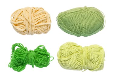 Renkli toplar iplik. Yukarıdan görüntüleyin. Gökkuşağı renkleri. İplik için