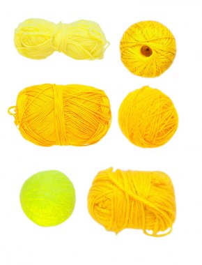 Renkli toplar iplik. Yukarıdan görüntüleyin. Gökkuşağı renkleri. İplik için