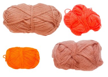 Renkli toplar iplik. Yukarıdan görüntüleyin. Gökkuşağı renkleri. İplik için