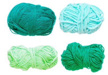 Renkli toplar iplik. Yukarıdan görüntüleyin. Gökkuşağı renkleri. İplik için