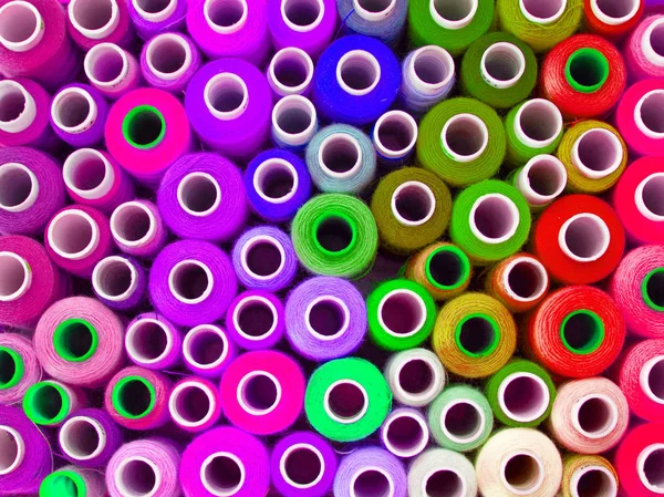 Renkli iplik dikiş için. Biriktiricileri şerit metre, needl yılında Konuları