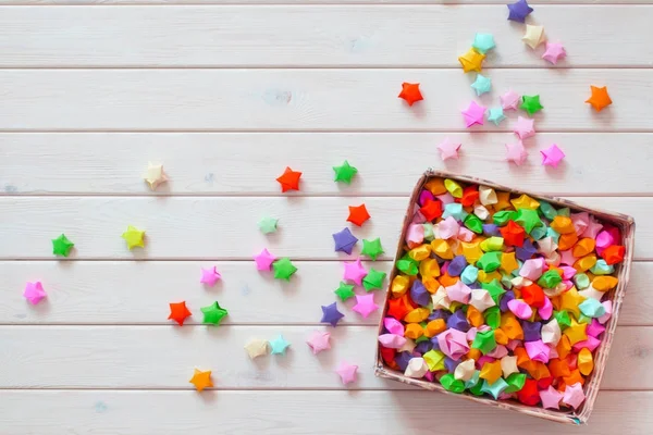 Origami yıldız arka plan. Festival dekor