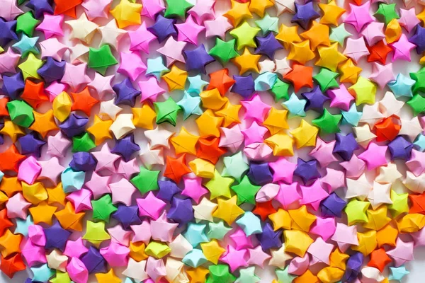 Origami estrellas fondo. Decoración festiva — Foto de Stock