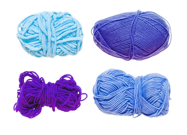 Renkli toplar iplik. Yukarıdan görüntüleyin. Gökkuşağı renkleri. İplik için