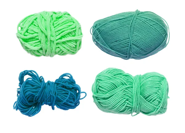 Renkli toplar iplik. Yukarıdan görüntüleyin. Gökkuşağı renkleri. İplik için