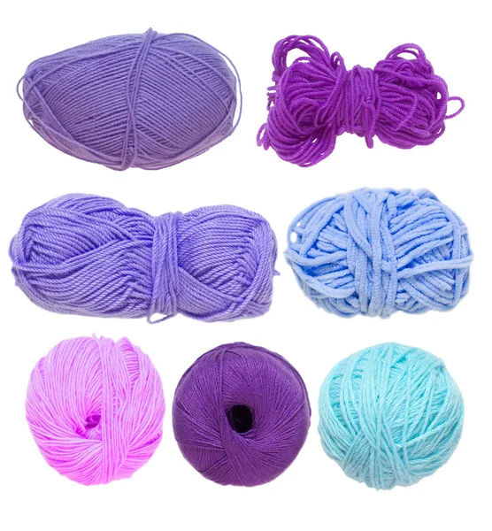 Renkli toplar iplik. Yukarıdan görüntüleyin. Gökkuşağı renkleri. İplik için