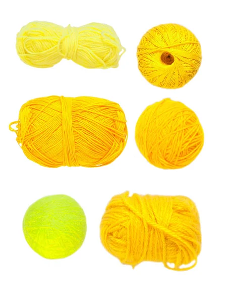 Renkli toplar iplik. Yukarıdan görüntüleyin. Gökkuşağı renkleri. İplik için