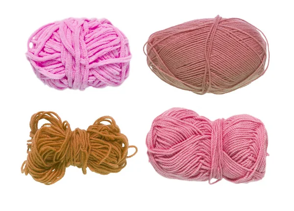 Renkli toplar iplik. Yukarıdan görüntüleyin. Gökkuşağı renkleri. İplik için