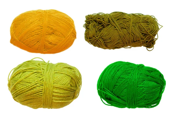 Renkli toplar iplik. Yukarıdan görüntüleyin. Gökkuşağı renkleri. İplik için