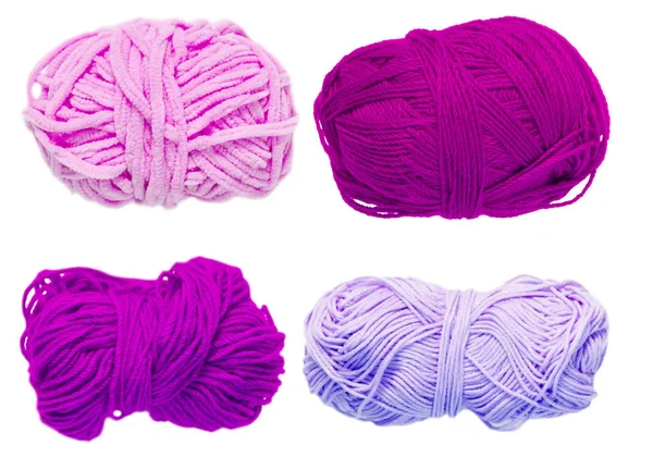 Renkli toplar iplik. Yukarıdan görüntüleyin. Gökkuşağı renkleri. İplik için