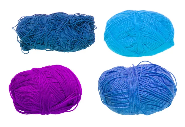 Renkli toplar iplik. Yukarıdan görüntüleyin. Gökkuşağı renkleri. İplik için