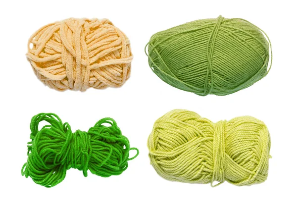 Renkli toplar iplik. Yukarıdan görüntüleyin. Gökkuşağı renkleri. İplik için