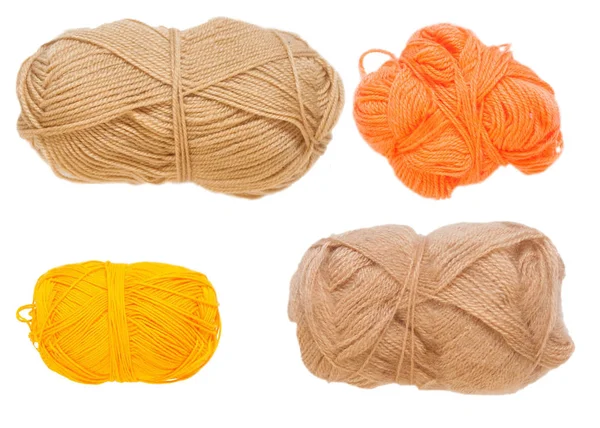 Renkli toplar iplik. Yukarıdan görüntüleyin. Gökkuşağı renkleri. İplik için