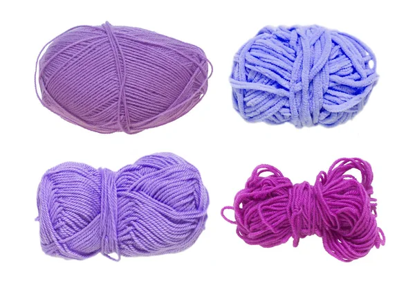 Renkli toplar iplik. Yukarıdan görüntüleyin. Gökkuşağı renkleri. İplik için